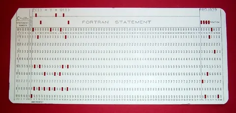 FORTRAN Statement Punch Card