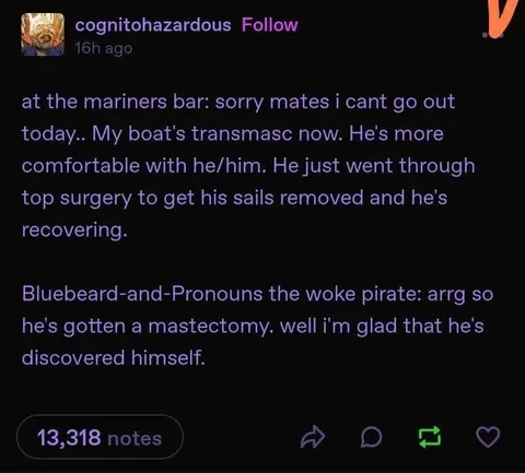 Transmasc Pirate Gets Top Surgery