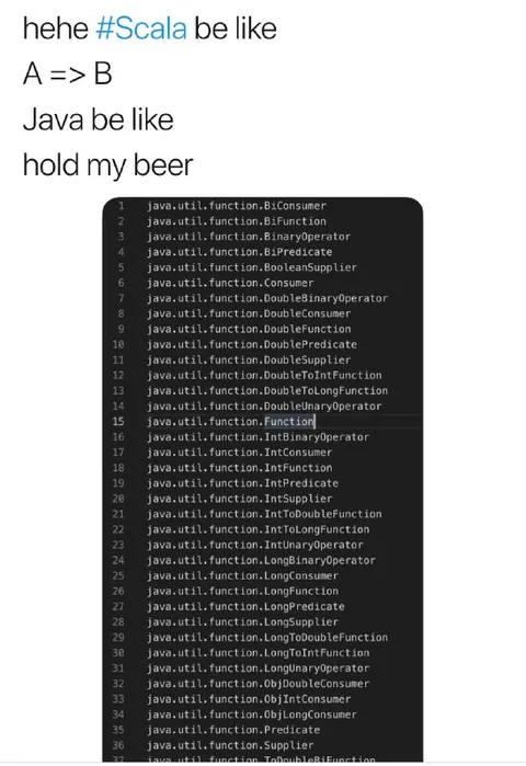 Scala Be Like Java Holds My Beer