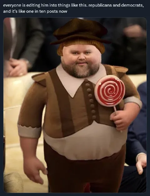 Politician Edited Into Candy Costume