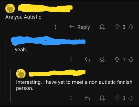 Non-Autistic Finnish Person