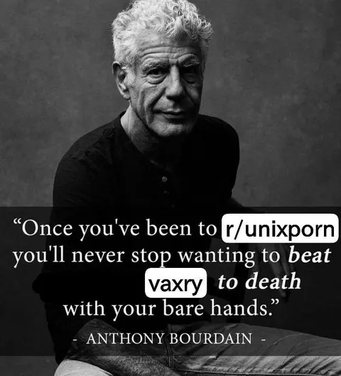 Anthony Bourdain Unix Meme