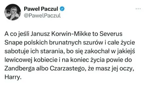 Korwin-Mikke jako Severus Snape