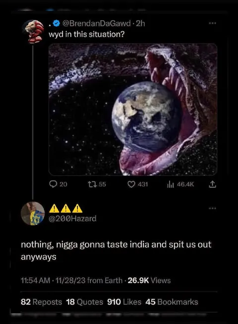 Nothing, India Will Spit Us Out