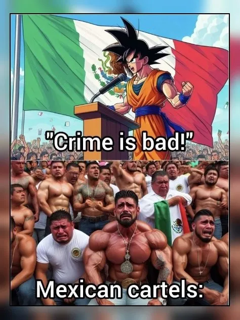 Goku Says Crime Is Bad