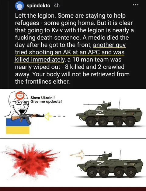 Legionnaire Meets an APC