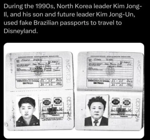 Kim Jong-Il's Fake Passport