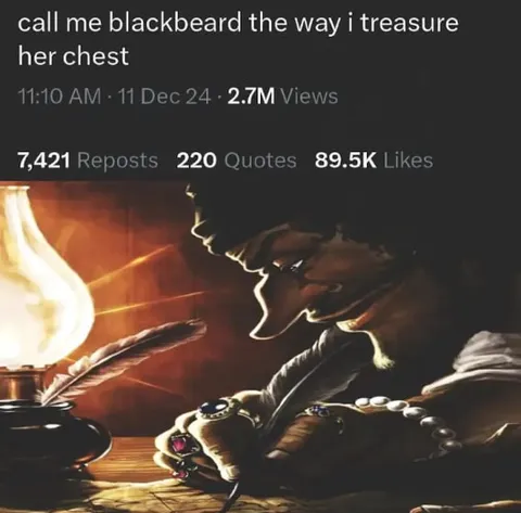 Blackbeard Treasures Her Chest