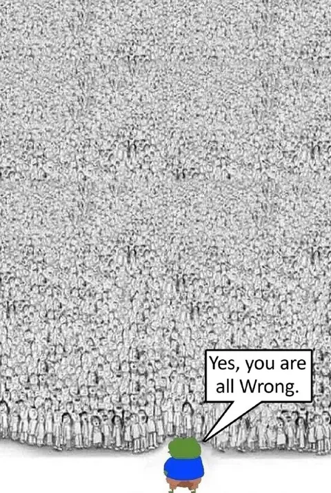 Yes, You Are All Wrong