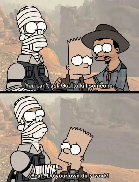 Bart Does His Own Dirty Work