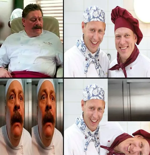 Шефы после тяжёлой смены