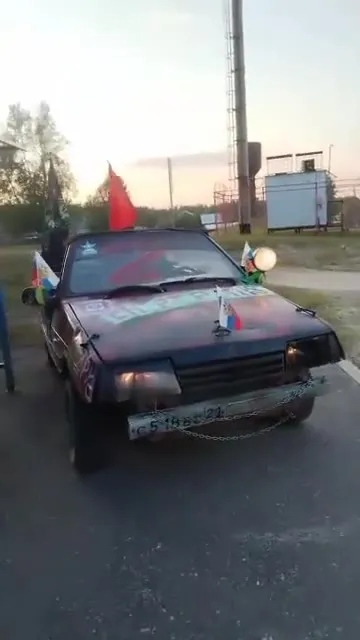Патриотичный тюнинг из гаража