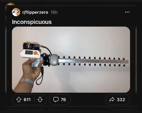 Inconspicuous Flipper Zero Antenna