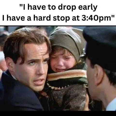Hard Stop at 3:40pm