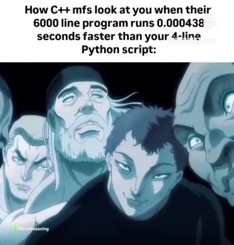 C++ Programmers Flex on Python