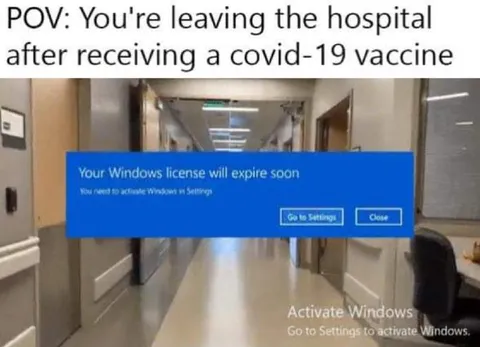 Windows License After Vaccine