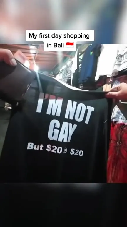 Bali Shirt Bargain Joke