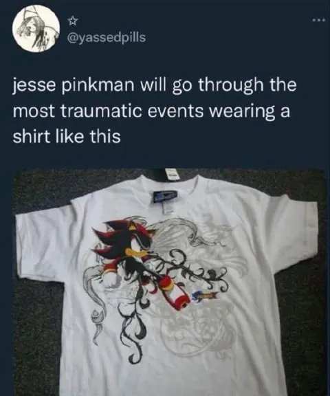 Jesse Pinkman in a Shadow shirt