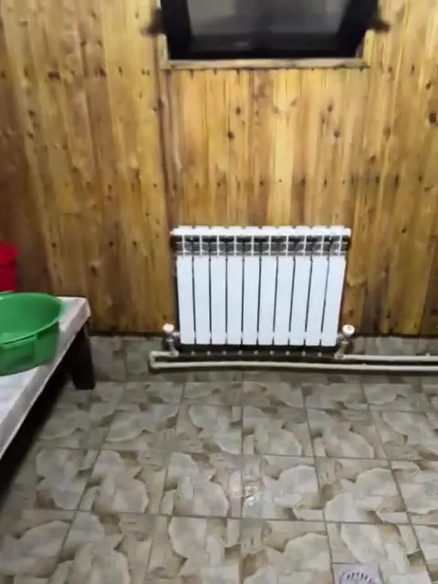 Радиатор в туманной бане