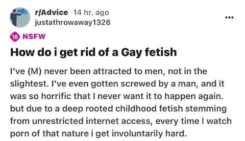 How Do I Get Rid of a Gay Fetish