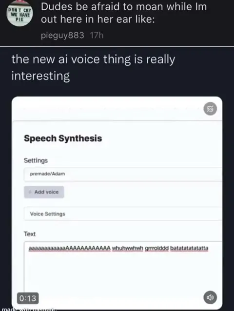 AI Voice Moan Generator