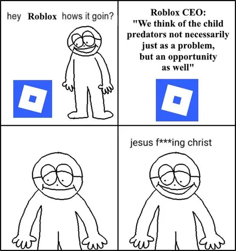 Roblox CEO Predator Opportunity