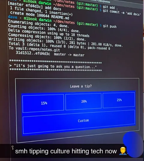 Tipping Culture Hits Tech