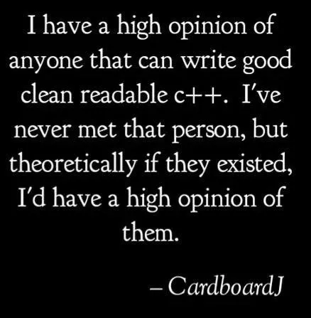 High Opinion of Clean C++