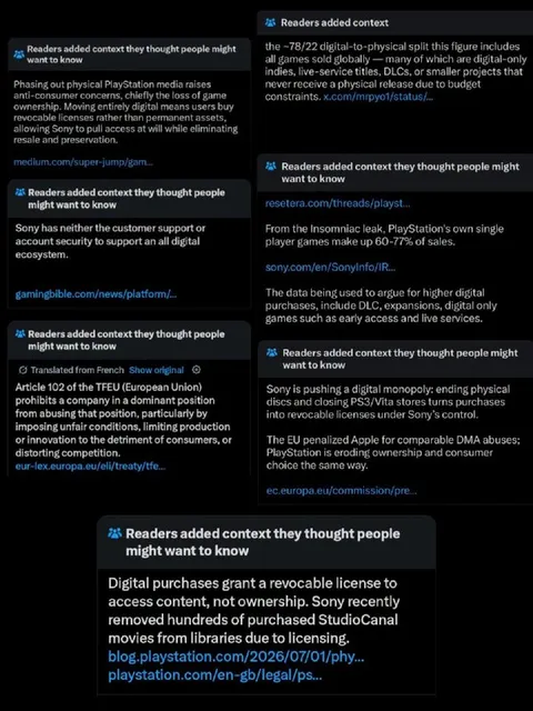 Readers Add Context About PlayStation