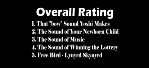 Overall Rating of Great Sounds