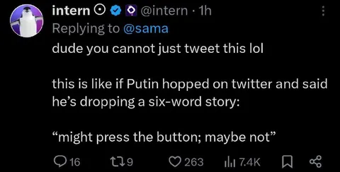 Putin Six-Word Story