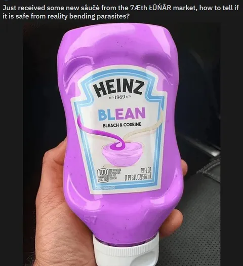 Heinz Blean alien sauce