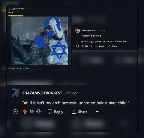 Israel Gotham Is Burning Reaction