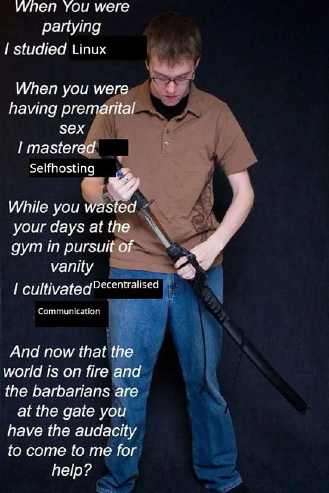 While You Were Partying, I Studied Linux