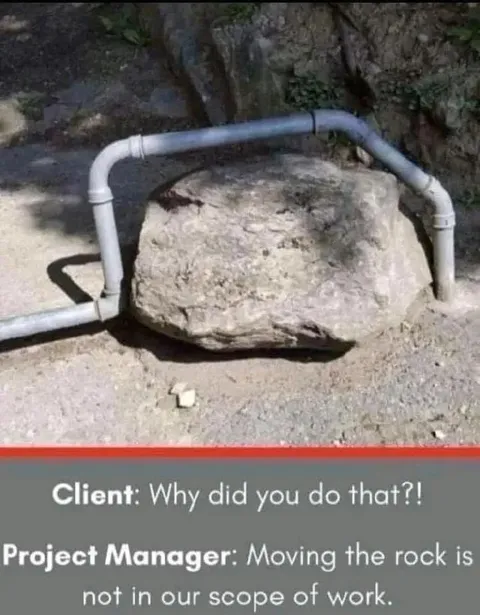 Moving the Rock Is Out of Scope
