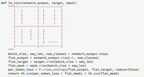 Masked Language Model Loss Code