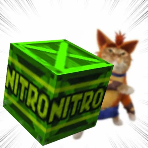 Crash Bandicoot с ящиком Nitro