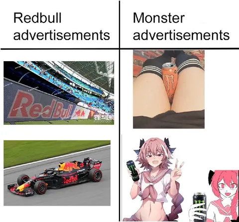 Redbull vs Monster Advertisements