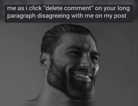 Delete Comment Gigachad