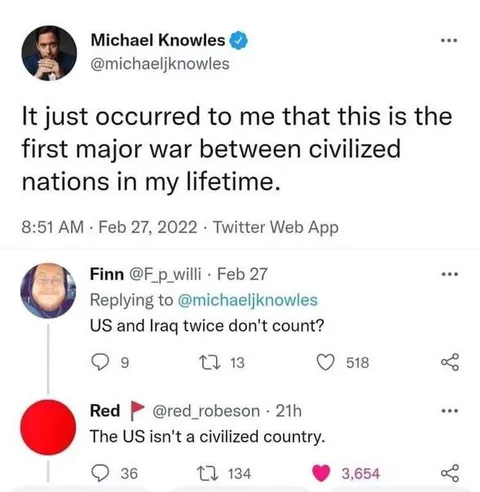 First Major War in His Lifetime