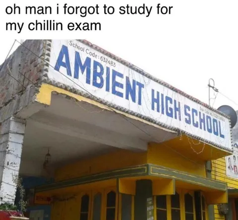 Forgot to Study for Chillin Exam
