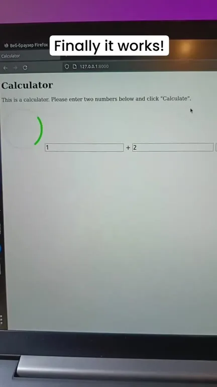 Finally It Works Calculator Meme