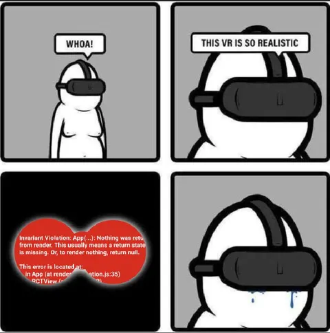 VR Error Becomes Too Real