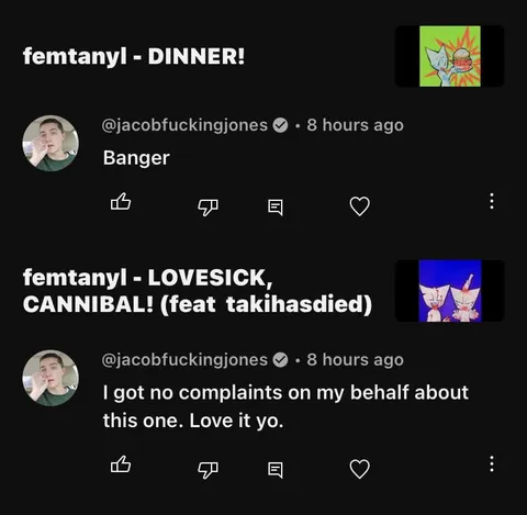 Femtanyl Song Reaction Comments