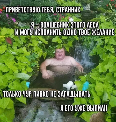 Волшебник леса уже выпил пивко