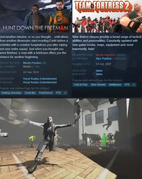 Hunt Down the Freeman vs Team Fortress 2