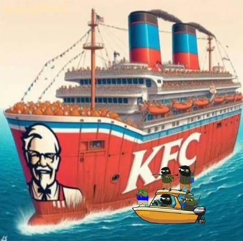 Корабль KFC с вооружёнными лягушками