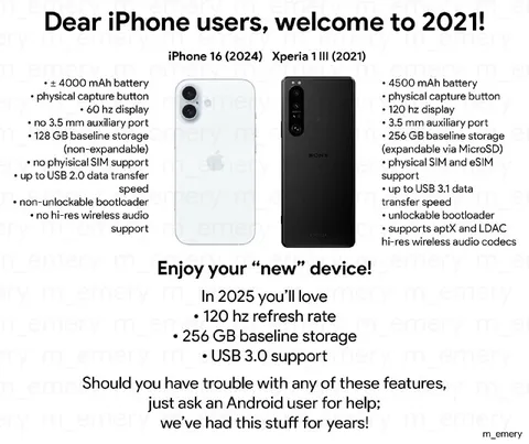 Dear iPhone Users, Welcome to 2021
