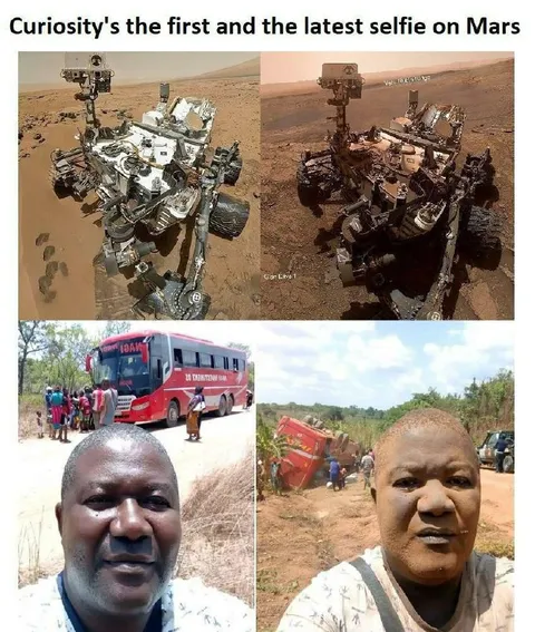 Curiosity's First and Latest Selfie