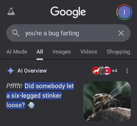 Google AI Smells a Farting Bug